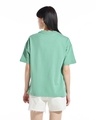 Shop Women's Granite Green Life Before Coffee Graphic Printed Oversized T-shirt-Full