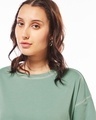 Shop Women's Granite Green Oversized T-shirt