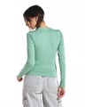 Shop Women's Granite Green Slim Fit Top-Design