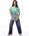 Shop Women's Granite Green Too Rare Graphic Printed Boyfriend T-shirt-Full