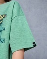 Shop Women's Granite Green Vibe Hai Graphic Printed Oversized T-shirt