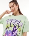 Shop Women's Green Absolute Mess Graphic Printed Oversized T-shirt