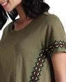 Shop Women's Green Abstract Half Sleeve Top-Full