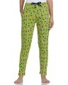 Shop Women's Green All Over Pineapple Printed Cotton Pyjamas-Front