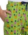 Shop Women's Green All Over Pineapple Printed Cotton Pyjamas-Full