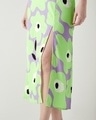 Shop Women's Green & Purple All Over Printed Dress