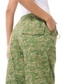 Shop Women's Green All Over Printed Oversized Parachute Pants