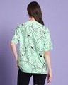 Shop Women's Green All Over Printed Oversized Plus Size T-shirt-Design