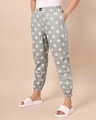 Shop Women's Green All Over Floral Printed Pyjamas-Front