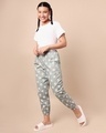 Shop Women's Green All Over Floral Printed Pyjamas-Full