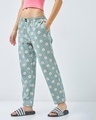 Shop Women's Green All Over Printed Pyjamas-Front