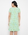 Shop Women's Green All Over Printed Short Night Dress-Full