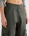 Shop Women's Green Baggy Oversized Cargo Parachute Pants