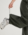 Shop Women's Green Baggy Oversized Cargo Parachute Pants
