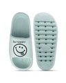 Shop Women's Green Be Happy Printed Sliders-Full