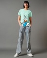 Shop Women's Green Be You Graphic Printed Boyfriend T-shirt-Full