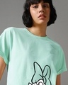 Shop Women's Green Be You Graphic Printed Boyfriend T-shirt