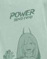 Shop Women's Green Blood Fiend Graphic Printed Oversized T-shirt