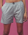 Shop Women's Green Boxer Shorts-Front