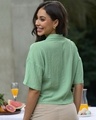 Shop Women's Green Cargo Crop Shirt-Design