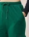 Shop Women's Green Cargo Trackpants