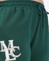 Shop Women's Green Character Energy Printed Straight Fit Plus Size Track Pants