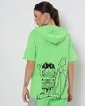 Shop Women's Green Did I Hear Vacay Typography Oversized Hoodie T-shirt-Design