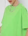 Shop Women's Green Chilled Out Oversized T-shirt