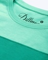 Shop Women's Green Colourblocked T-shirt-Full