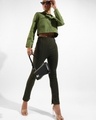 Shop Women's Green Cropped Jacket-Design