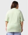 Shop Women's Green Donald Duck Oversized Plus Size T-shirt-Design