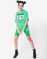 Shop Women's Green Dramatic Pause Graphic Printed Oversized T-shirt-Design