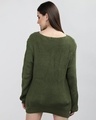 Shop Women's Green Embroidered Loose Fit Crochet Top-Design