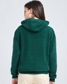 Shop Women's Green Hogwarts Embroidered Oversized Hoodies-Full
