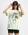 Shop Women's Green Explore More Graphic Printed Boyfriend T-shirt-Front