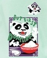 Shop Women's Green First Dumplings Graphic Printed Oversized T-Shirt