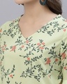 Shop Women's Green Floral Printed Top