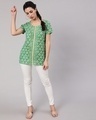 Shop Women's Green Floral Printed Top