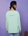 Shop Women's Green Fluent Friends Graphic Printed Oversized T-shirt-Design
