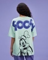 Shop Women's Green Goofy Graphic Printed Oversized T-shirt-Front