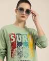 Shop Women's Green Graphic Print Oversized T-shirt-Design