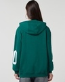 Shop Women's Green Typography Oversized Hoodies-Full