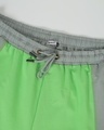 Shop Women's Green & Grey Color Block Relaxed Fit Joggers