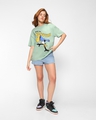 Shop Women's Green Groovin Graphic Printed Oversized T-shirt-Design