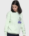 Shop Women's Green Have Brains Graphic Printed Oversized Sweatshirt-Design