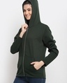 Shop Women's Green Hoodie-Design
