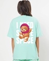 Shop Women's Green I Need Some Space Teddy Graphic Printed Oversized T-shirt-Design