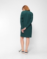Shop Women's Green Influencer Typography Oversized Dress-Design