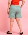 Shop Women's Green Plus Size Boxer Shorts-Full