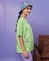 Shop Women's Green Life Better Graphic Printed Oversized T-shirt-Design